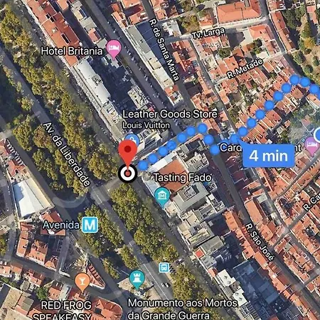 Appartamento Center, Sun, Charm With Terrace And Fireplace Lisbona